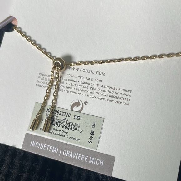 Fossil gold tone bracelet NWT - Picture 3 of 4